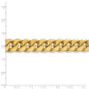 24" 14k Yellow Gold 12.6mm Semi-Solid Miami Cuban Chain Necklace