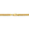 18" 14k Yellow Gold 4.25mm Solid Miami Cuban Chain Necklace