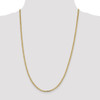 18" 14k Yellow Gold 2.3mm Flat Beveled Curb Chain Necklace