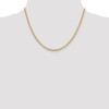 18" 14k Yellow Gold 2.4mm Concave Anchor Chain Necklace