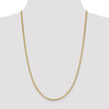 20" 14k Yellow Gold 2.4mm Concave Anchor Chain Necklace