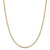 20" 14k Yellow Gold 2.4mm Concave Anchor Chain Necklace