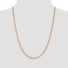 24" 14k Yellow Gold 2.4mm Concave Anchor Chain Necklace