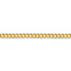 20" 14k Yellow Gold 4.7mm Lightweight Flat Cuban Chain Necklace