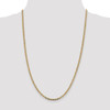 18" 14k Tri-color Gold 2.75mm Rose & White Rhodium-plating Pave Valentino Chain Necklace