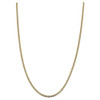 20" 14k Tri-color Gold 2.75mm Rose & White Rhodium-plating Pave Valentino Chain Necklace