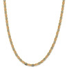 18" 14k Tri-color Gold 4.65mm Rose & White Rhodium-plating Pave Valentino Chain Necklace