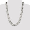 22" Sterling Silver 16.25mm Curb Chain Necklace