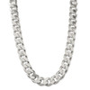24" Sterling Silver 16.25mm Curb Chain Necklace