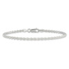 9" Sterling Silver 2.5mm Solid Rope Chain Anklet