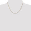 18" 14k Yellow Gold 1.15mm Diamond-cut Machine-made Rope Chain Necklace