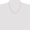 20" 14k Yellow Gold 1.50mm Diamond-cut Rope with Lobster Clasp Chain Necklace