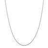 18" 14k White Gold 1.5mm Diamond-cut Rope with Lobster Clasp Chain Necklace