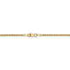 16" 14k Yellow Gold 2mm Regular Rope Chain Necklace