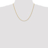 20" 14k Yellow Gold 2mm Regular Rope Chain Necklace