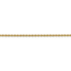 24" 14k Yellow Gold 2mm Regular Rope Chain Necklace