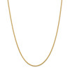 24" 14k Yellow Gold 2.25mm Regular Rope Chain Necklace