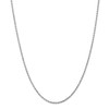 16" 14k White Gold 2mm Diamond-cut Rope with Lobster Clasp Chain Necklace