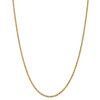 16" 14k Yellow Gold 2.25mm Diamond-cut Rope with Lobster Clasp Chain Necklace