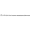 20" 14k White Gold 2.25mm Diamond-cut Rope with Lobster Clasp Chain Necklace