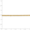 16" 14k Yellow Gold 2.75mm Diamond-cut Rope with Lobster Clasp Chain Necklace