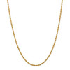 18" 14k Yellow Gold 2.75mm Diamond-cut Rope with Lobster Clasp Chain Necklace