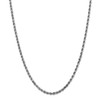 20" 14k White Gold 3.5mm Diamond-cut Rope with Lobster Clasp Chain Necklace