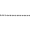 24" 14k White Gold 4.5mm Diamond-cut Rope with Lobster Clasp Chain Necklace