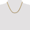 18" 14k Yellow Gold 5.5mm Semi-Solid Anchor Chain Necklace