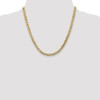 20" 14k Yellow Gold 5.5mm Semi-Solid Anchor Chain Necklace