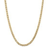 20" 14k Yellow Gold 5.5mm Semi-Solid Anchor Chain Necklace