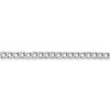 20" 14k White Gold 4.3mm Semi-Solid Curb Chain Necklace