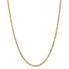 16" 14k Yellow Gold 3.35mm Semi-Solid Curb Chain Necklace