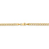 24" 14k Yellow Gold 3.35mm Semi-Solid Curb Chain Necklace