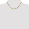 16" 14k Yellow Gold 4.3mm Semi-Solid Curb Chain Necklace