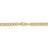 20" 14k Yellow Gold 4.3mm Semi-Solid Curb Chain Necklace