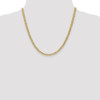 20" 14k Yellow Gold 4.3mm Semi-Solid Curb Chain Necklace