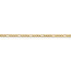 20" 14k Yellow Gold 2.5mm Semi-Solid Figaro Chain Necklace