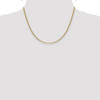 18" 14k Yellow Gold 2.4mm Semi-Solid Anchor Chain Necklace