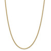 24" 14k Yellow Gold 2.4mm Semi-Solid Anchor Chain Necklace