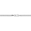16" 14k White Gold 2.5mm Semi-Solid Curb Chain Necklace