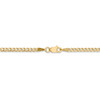 16" 14k Yellow Gold 2.5mm Semi-Solid Curb Chain Necklace