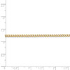 20" 14k Yellow Gold 2.5mm Semi-Solid Curb Chain Necklace
