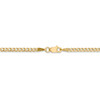 24" 14k Yellow Gold 2.5mm Semi-Solid Curb Chain Necklace