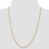 24" 14k Yellow Gold 1.55mm Semi-Solid Wheat Chain Necklace