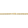 24" 14k Yellow Goldy 2.8mm Semi-Solid Rope Chain Necklace
