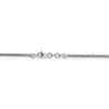 8" 14k White Gold 1.75mm Semi-Solid Round Box Chain Bracelet