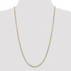 8" 14k Yellow Gold 1.75mm Semi-Solid Round Box Chain Bracelet