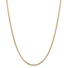 8" 14k Yellow Gold 1.75mm Semi-Solid Round Box Chain Bracelet