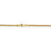 18" 14k Yellow Gold 2.45mm Semi-Solid Round Box Chain Necklace
